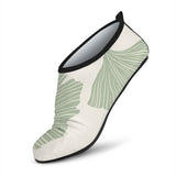 Ginkgo Leaves Pattern Aqua Shoes