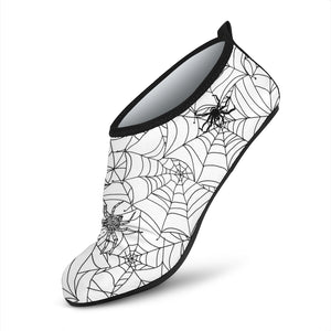 Spider Web Cobweb Pattern Aqua Shoes