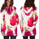 Dragon Fruits Design Pattern Women'S Hoodie Dress