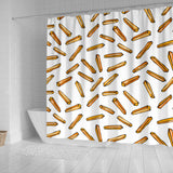 French Fries Potato Pattern Shower Curtain Fulfilled In US
