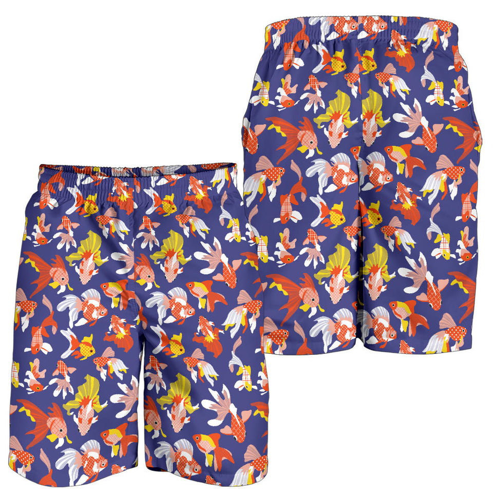 Goldfish Pattern Print Design 04 Men Shorts