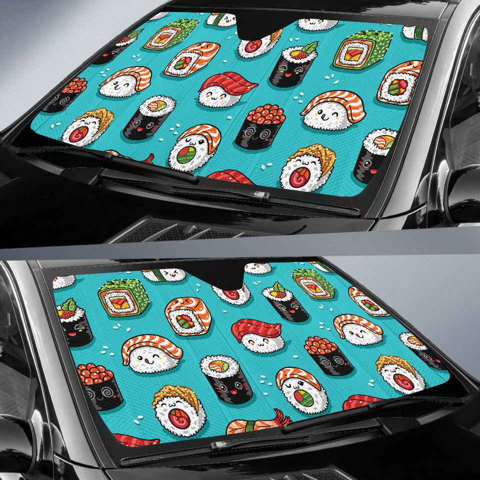 Cute Sushi Pattern Car Sun Shade