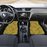 Corn Pattern Print Design 01 Front and Back Car Mats