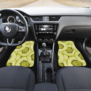Sliced Kiwi Pattern Front Car Mats