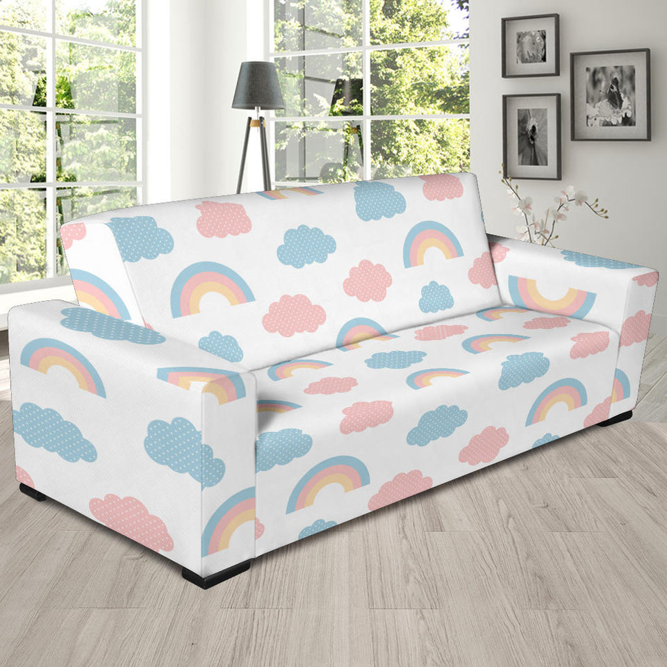 Cute Rainbow Clound Pattern Sofa Slipcover