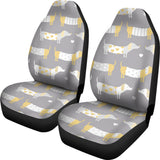 Cute Dachshund Dog Pattern Universal Fit Car Seat Covers