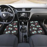 Camera Pattern Print Design 04 Front and Back Car Mats