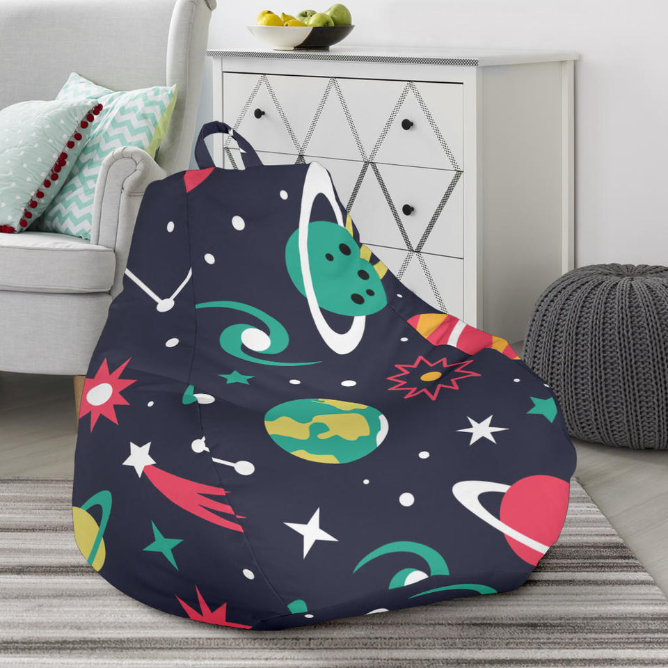 Colorful Space Pattern Planet Star Bean Bag Cover
