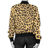 Leopard Skin Print Women'S Bomber Jacket