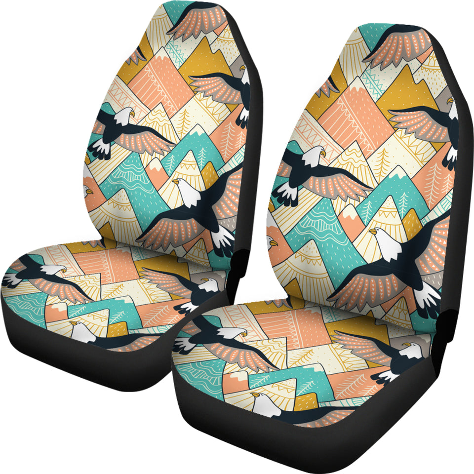 Eagle Pattern Print Design 02 Universal Fit Car Seat Covers