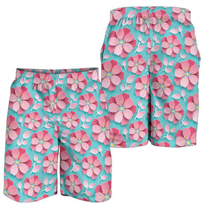 3D Sakura Cherry Blossom Pattern Men Shorts