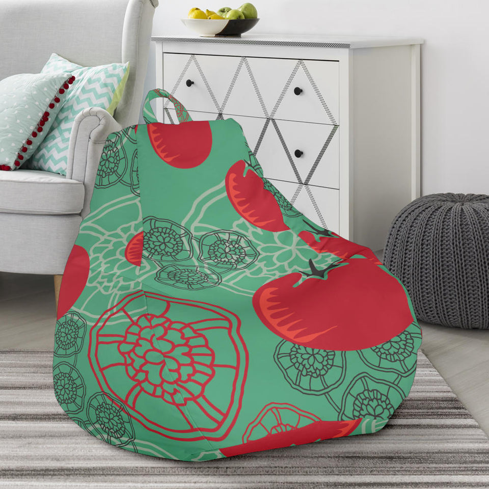 Tomato Design Pattern Bean Bag Cover
