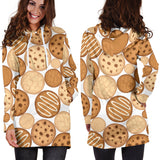 Various Cookie Pattern Women'S Hoodie Dress