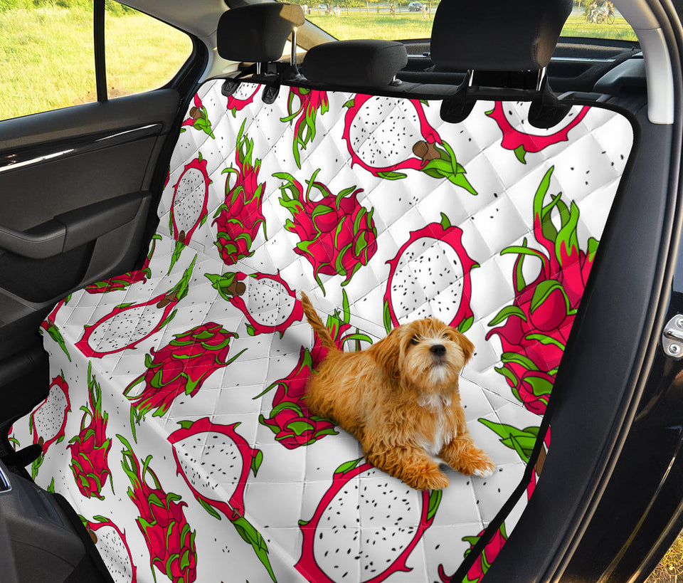 Dragon Fruits White Background Dog Car Seat Covers