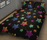 Colorful star pattern Quilt Bed Set