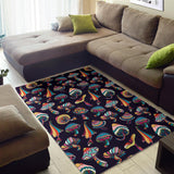 Colorful Mushroom Design Pattern Acolorful Mushroom Pattern Area Rugrea Rug