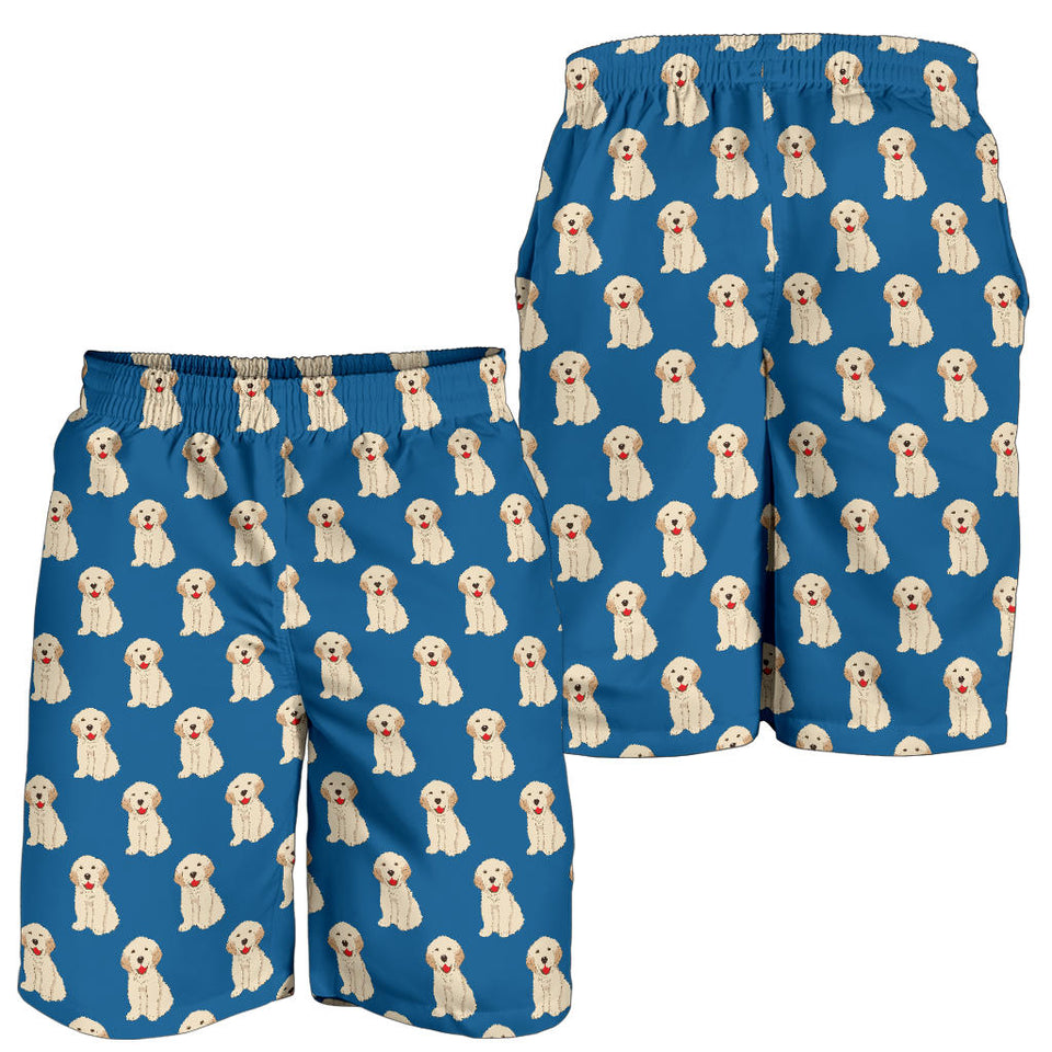 Golden Retriever Pattern Print Design 03 Men Shorts