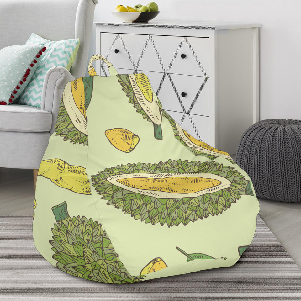 Durian Leaves Pattern Background Bean Bag Cover