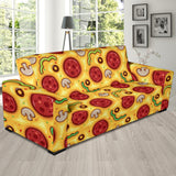 Pizza Texture Pattern Sofa Slipcover
