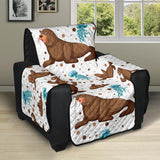 sea lion Seals jellyfish pattern Recliner Cover Protector