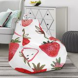 Watercolor Hand Drawn Beautiful Strawberry Pattern Bean Bag Cover