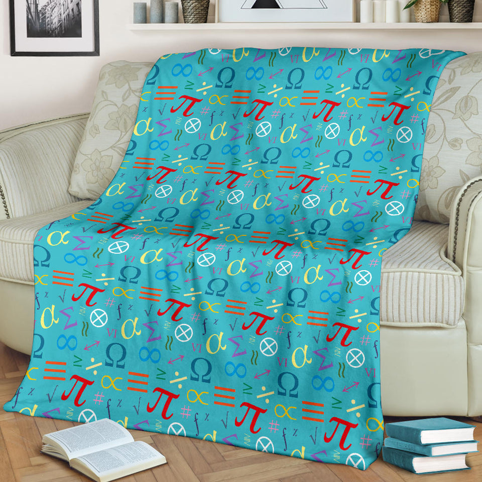 Math Pattern Print Design 02 Premium Blanket