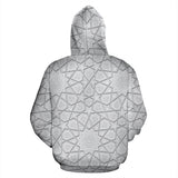 Arabic Star Pattern Zip Up Hoodie