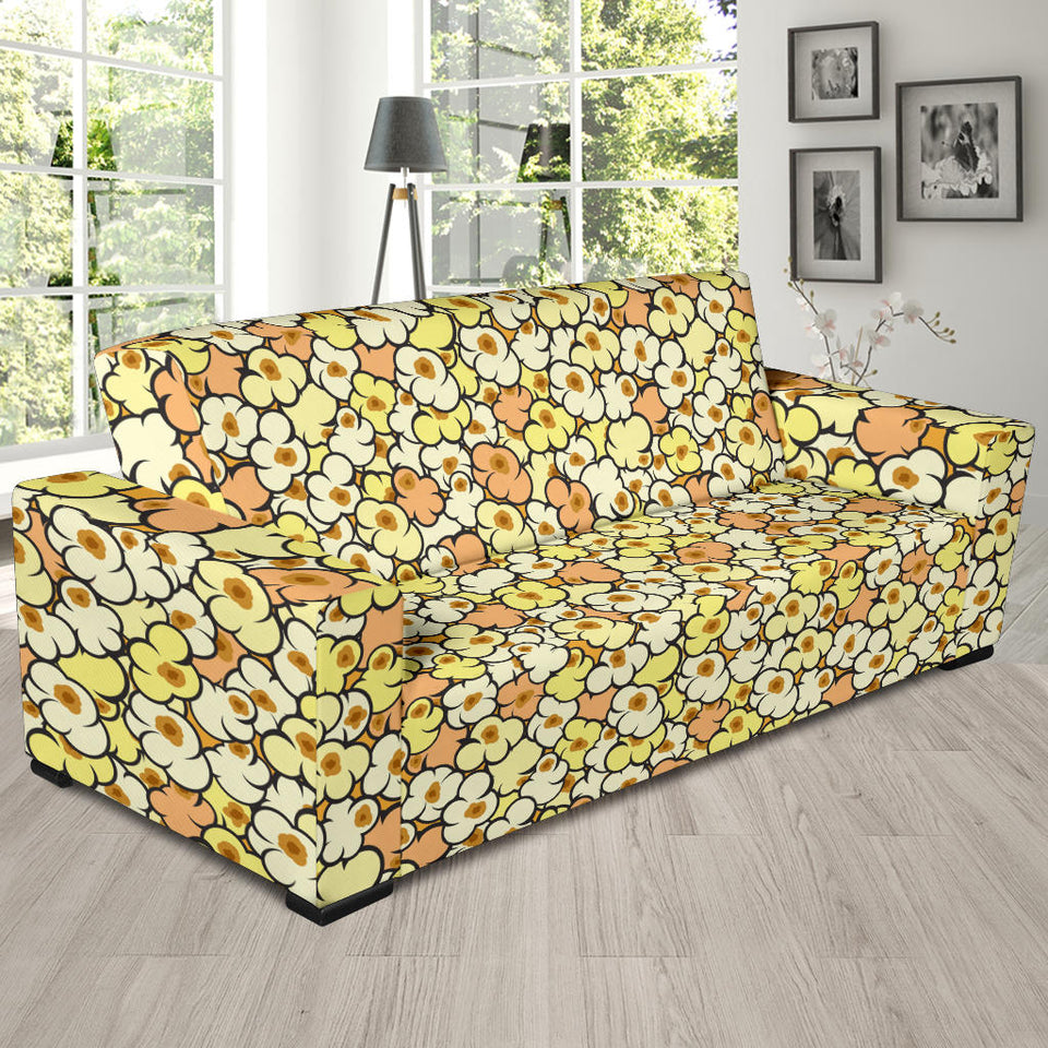 Popcorn Pattern Print Design 03  Sofa Slipcover