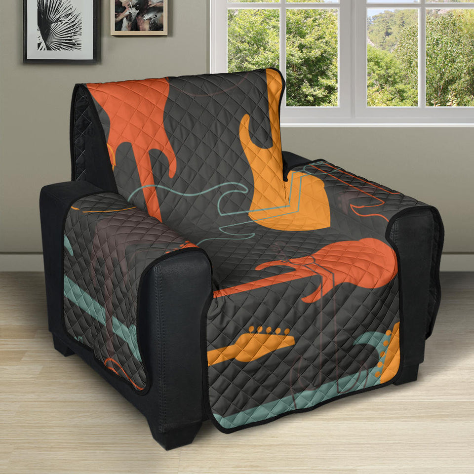 electric guitars pattern Recliner Cover Protector
