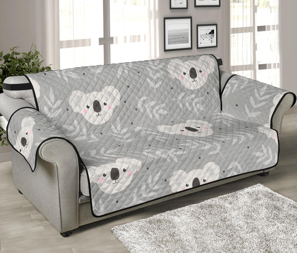 Cute koala leaves pattern Sofa Cover Protector