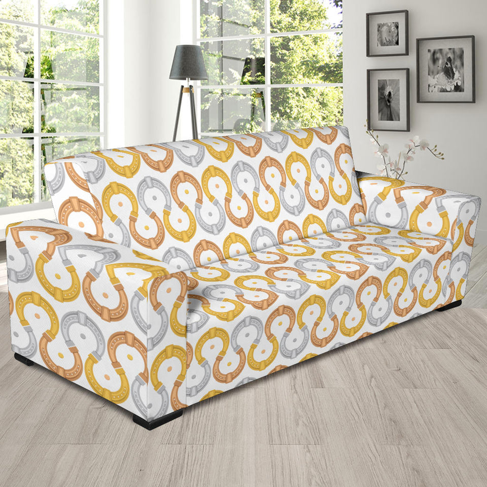 Horseshoes Pattern Print Design 03 Sofa Slipcover