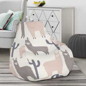 Llama Alpaca Pattern Bean Bag Cover