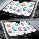 Cute Owl Pattern Car Sun Shade