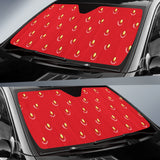 Strawberry Texture Skin Pattern Car Sun Shade