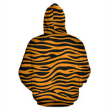 Bengal Tigers Skin Print Pattern Background Zip Up Hoodie