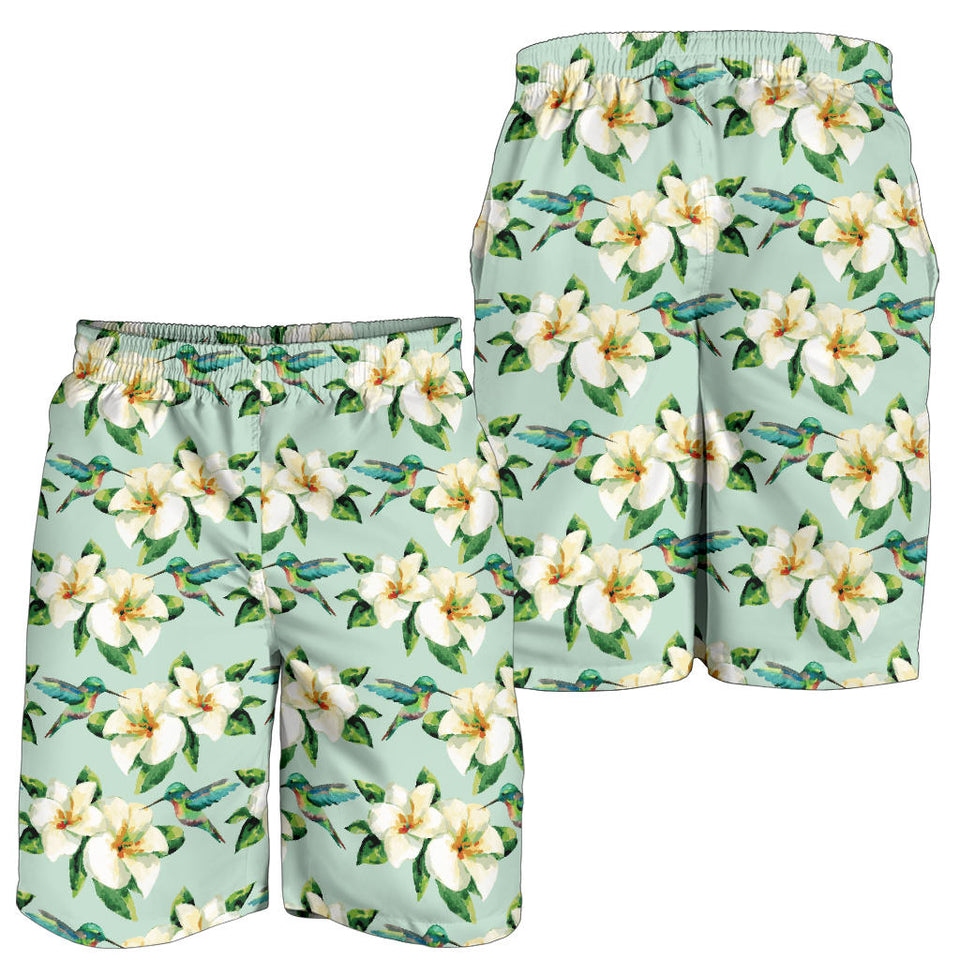 Hummingbird Pattern Print Design 01 Men Shorts
