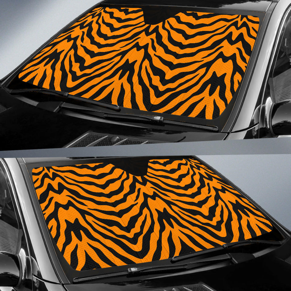 Bengal Tigers Skin Print Pattern Car Sun Shade