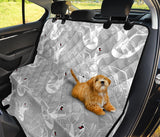 White Swan Gray Background Dog Car Seat Covers