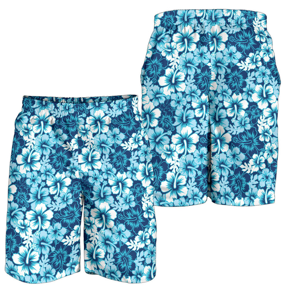 Hibiscus Pattern Print Design 03 Men Shorts