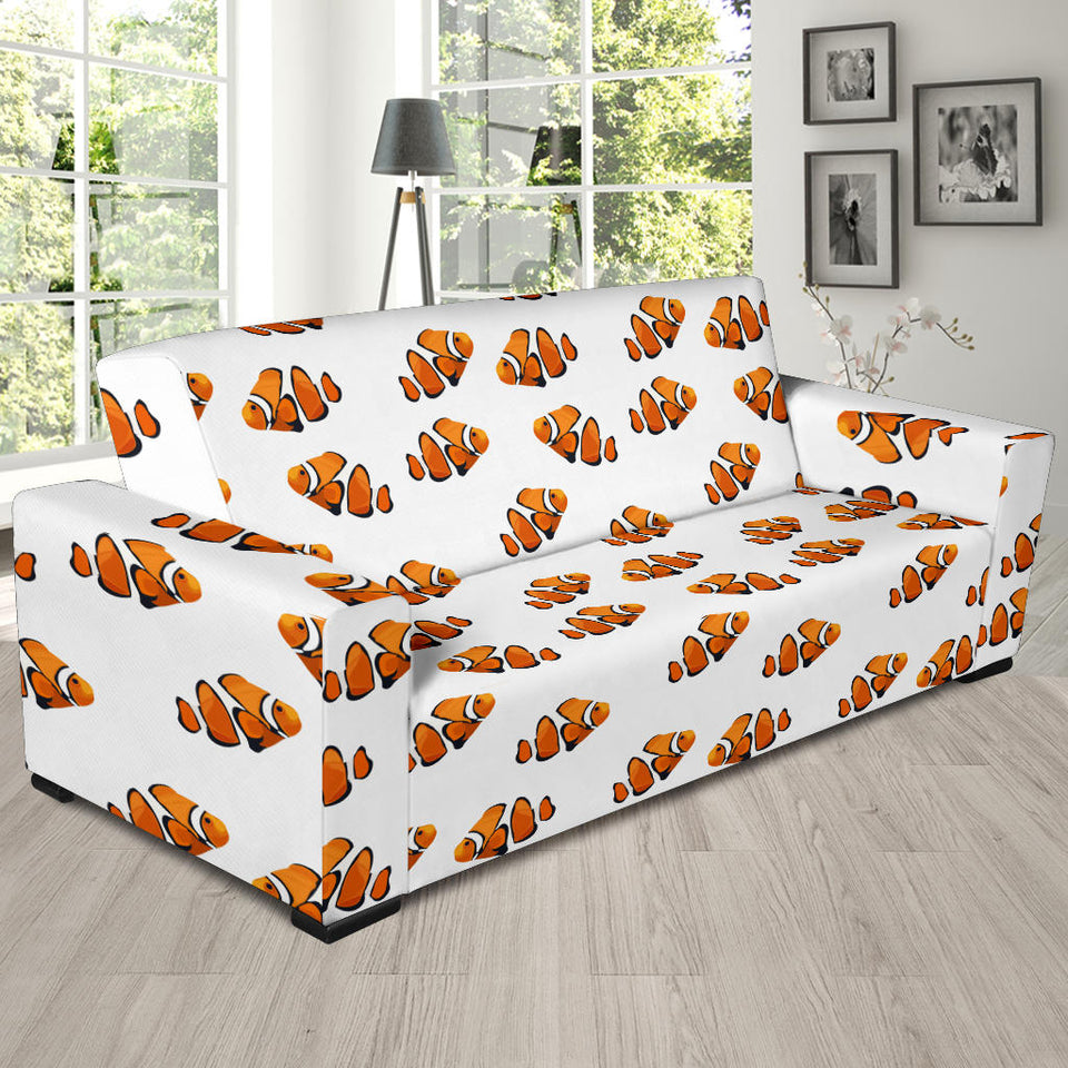 Clown Fish Pattern Print Design 03 Sofa Slipcover