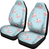 Cute Cow Flower Pattern Universal Fit Car Seat Covers
