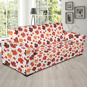 Colorful Maple Leaf Pattern Sofa Slipcover