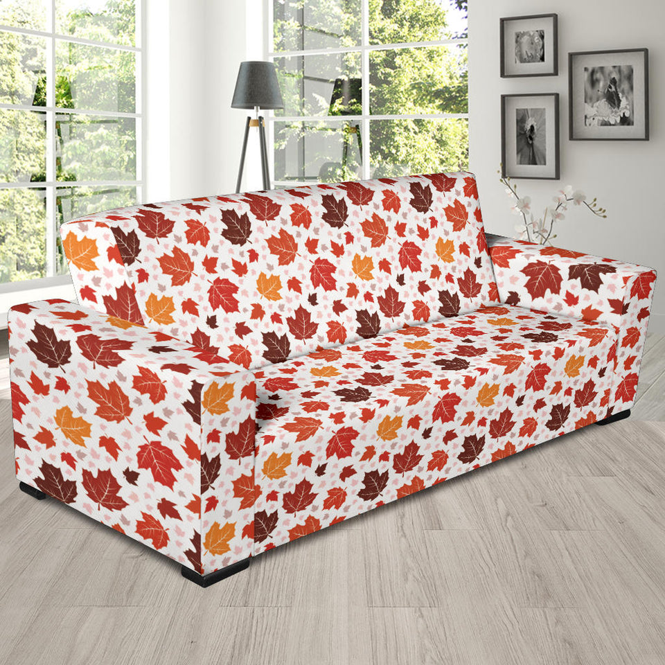 Colorful Maple Leaf Pattern Sofa Slipcover
