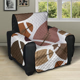 American football ball pattern Recliner Cover Protector