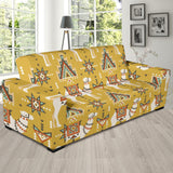 Camels Ethnic Motif Pattern Sofa Slipcover