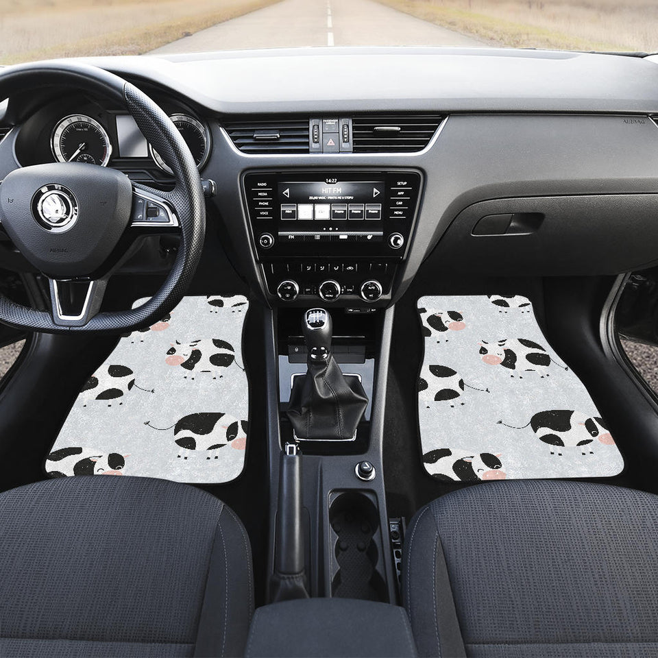 Cute Cows Pattern Front And Back Car Mats