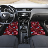 Pretzels Pattern Print Design 05 Front and Back Car Mats