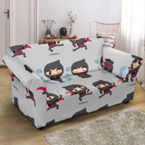 Cute Ninja Pattern Loveseat Couch Slipcover