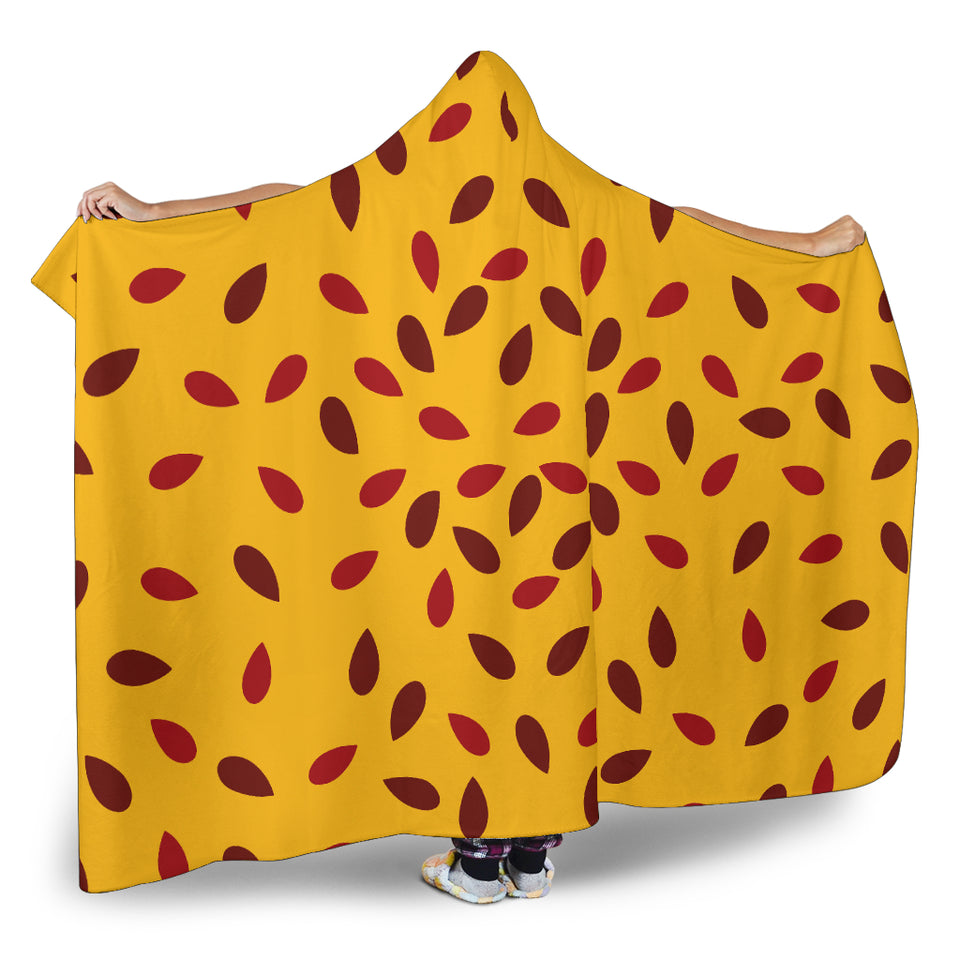Passion Fruit Texture Hooded Blanket