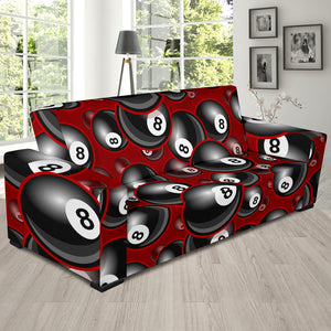 Billiard Ball Pattern Print Design 05 Sofa Slipcover